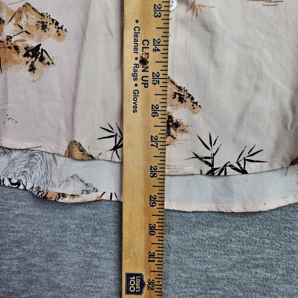 GBG Mens Los Angeles Tiger Print Camp Button Up Shirt Size M Casual - Picture 5 of 7